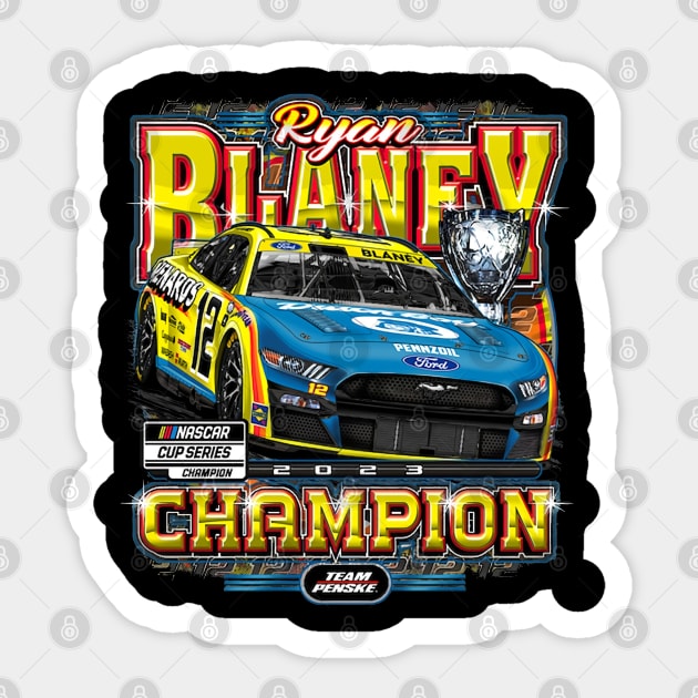 Ryan Blaney NASCAR Cup 2023 Series Champion Sticker by stevenmsparks